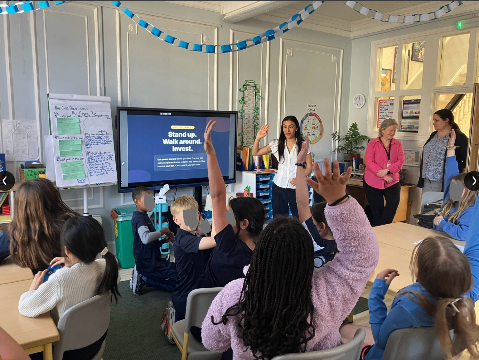 Let's Game workshop with class at Southbank International School